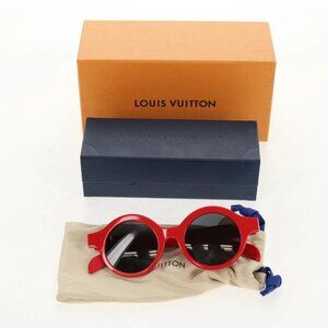 LOUIS VUITTON LV × Supreme Sunglasses plastic Red LV Auth 128513M